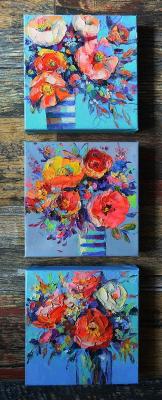 Flower music (triptych) (  ). Moiseyeva Liana