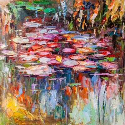 Free copy of Claude Monets painting Water Lilies. Rodries Jose