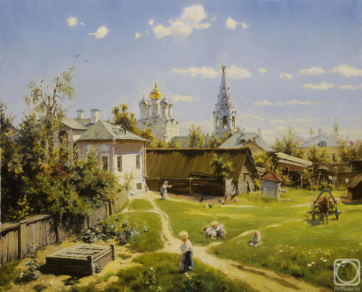Aleksandrov Vladimir. Moscow Courtyard (copy of a painting by V. Polenov)