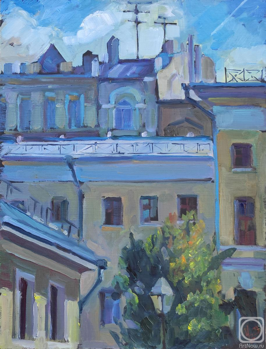 Картина маслом на холсте. Вольвак Инна. Старомосковский колорит