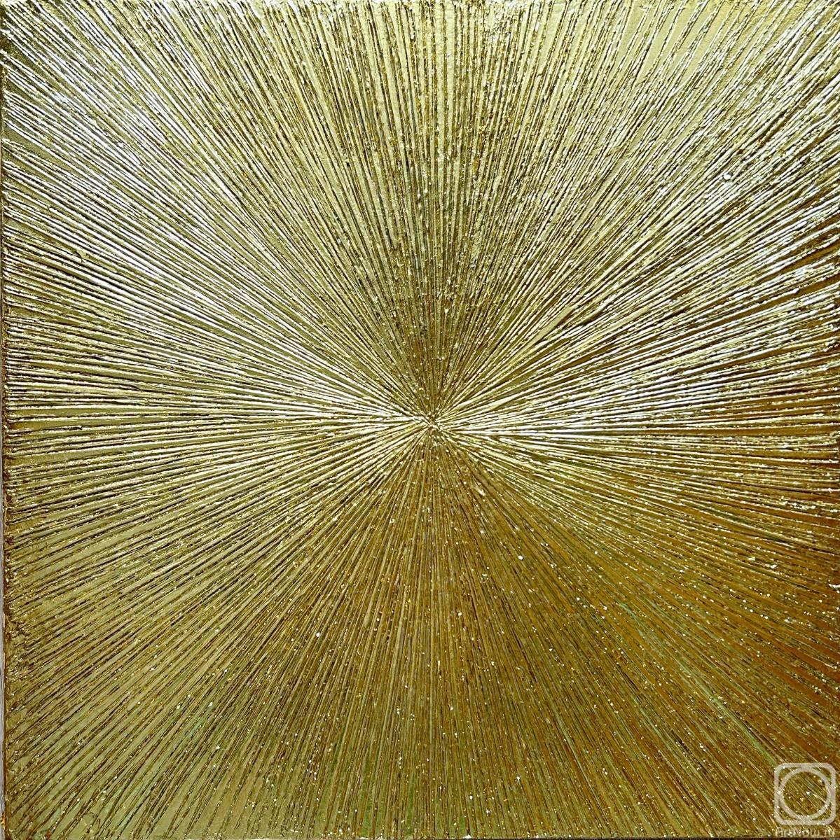 Лебедева Марина. Золотое декоративное объемное панно на стену