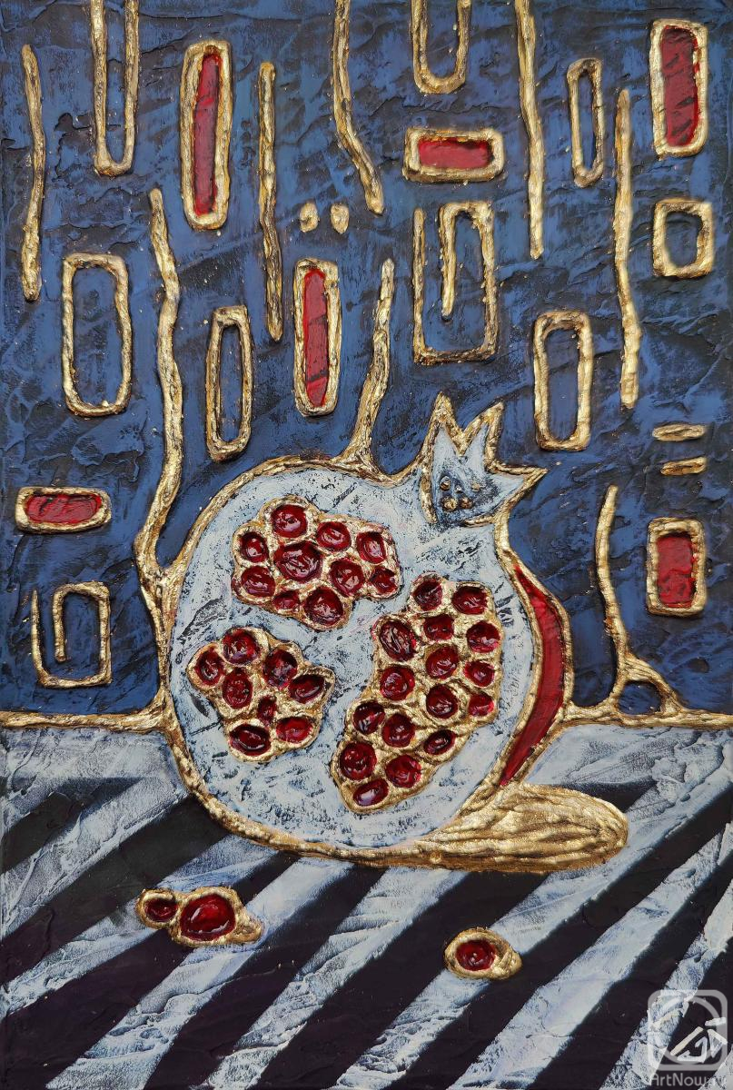 Картина. Беласла Юлия. Натюрморт с гранатом