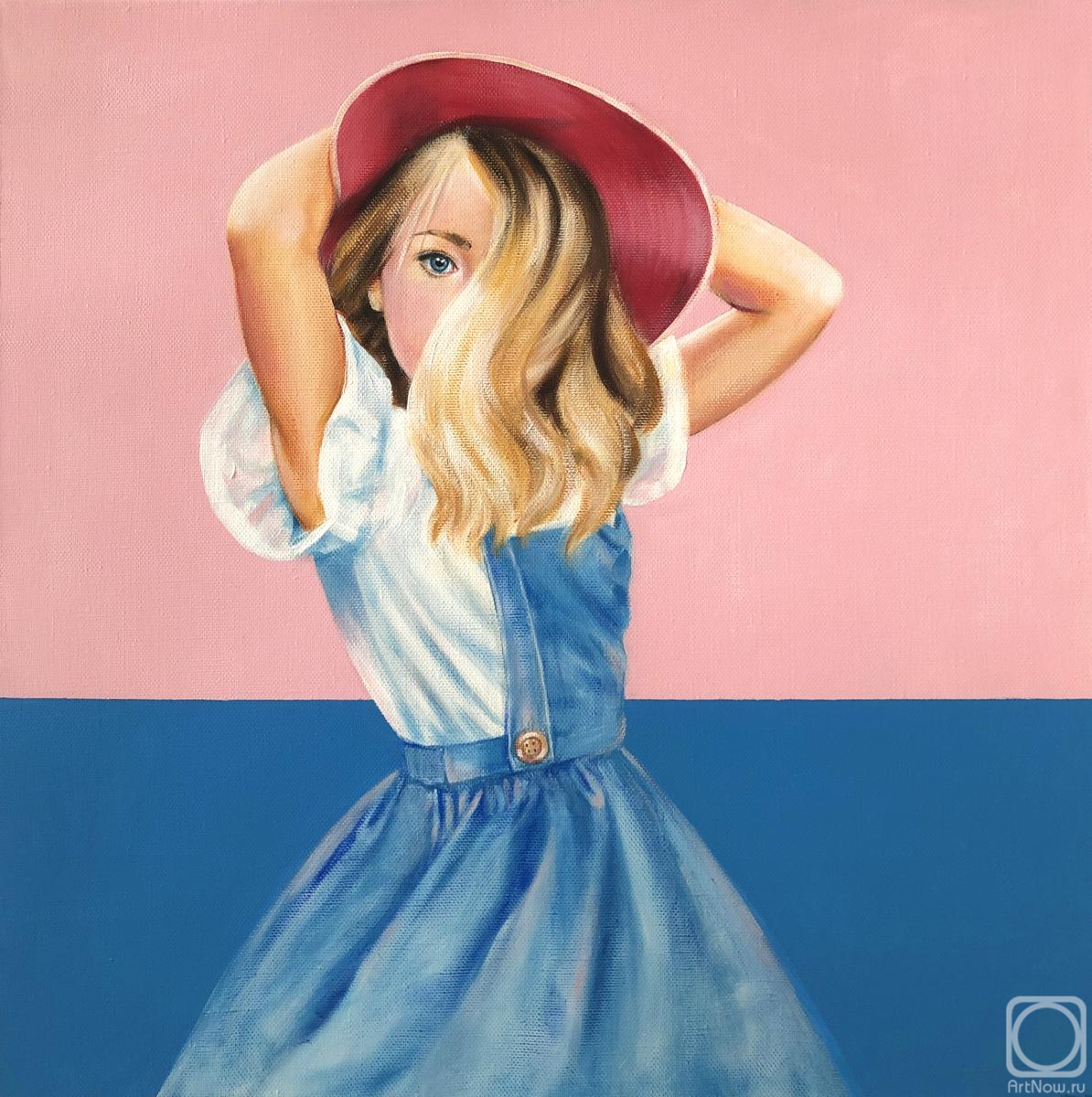Картина. Искоских Светлана. Девочка в шляпке