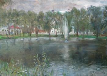 Boldino. Pushkin's ponds. Fontain