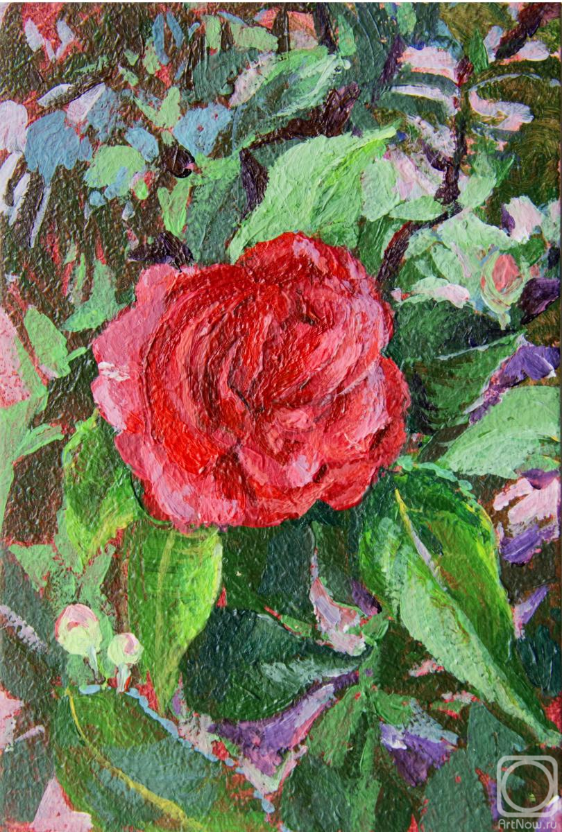 Картина. Батманян Мери. Красная камелия