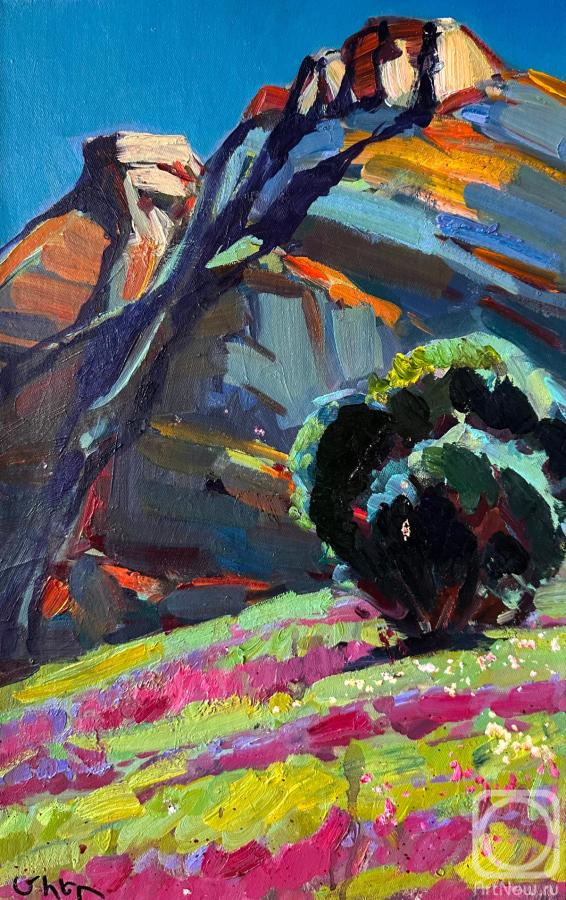 Картина маслом на холсте. Чатинян Мгер. В горах