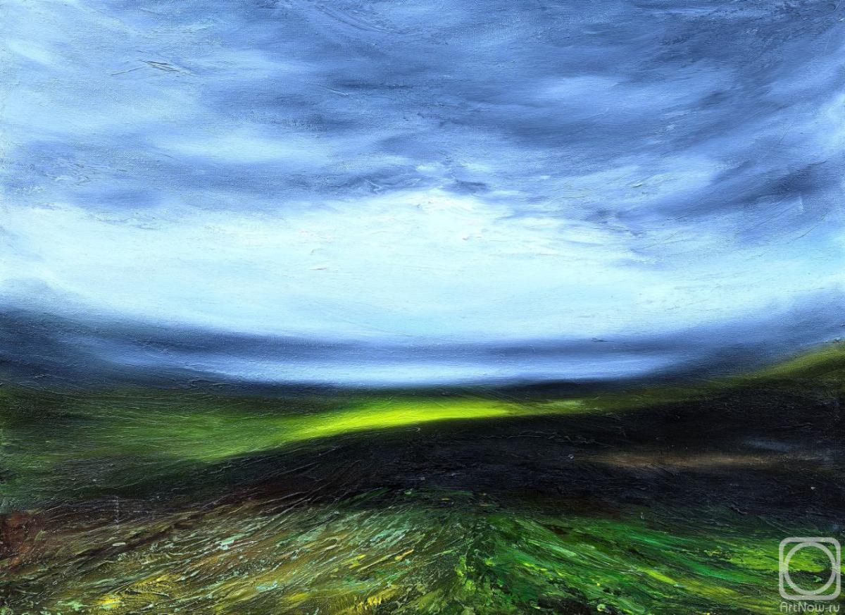 Картина маслом на холсте. Данкова Алёна. Абстрактный пейзаж
