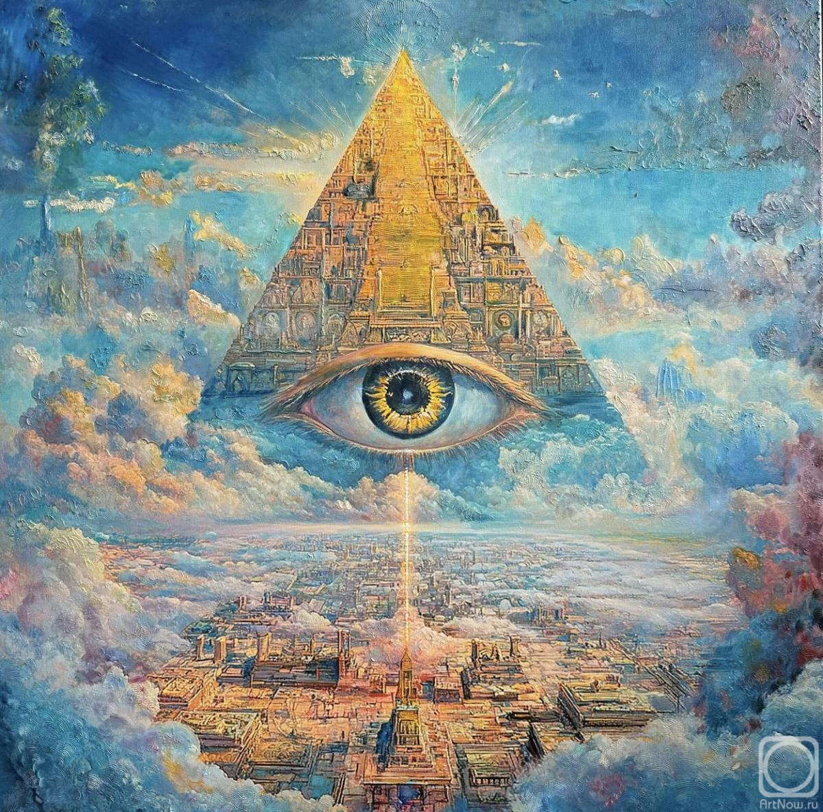 Картина маслом на холсте. Гуляев Андрей. Сотворение Мира