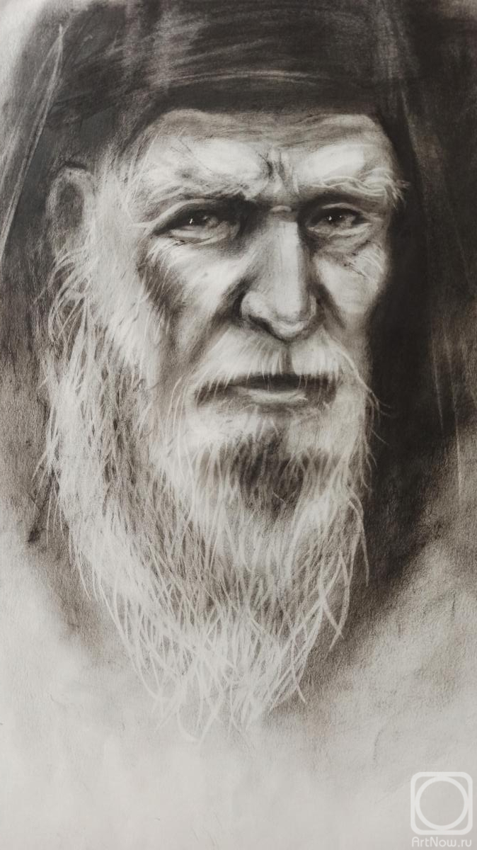 Картина. Черных Василий. Портрет старца