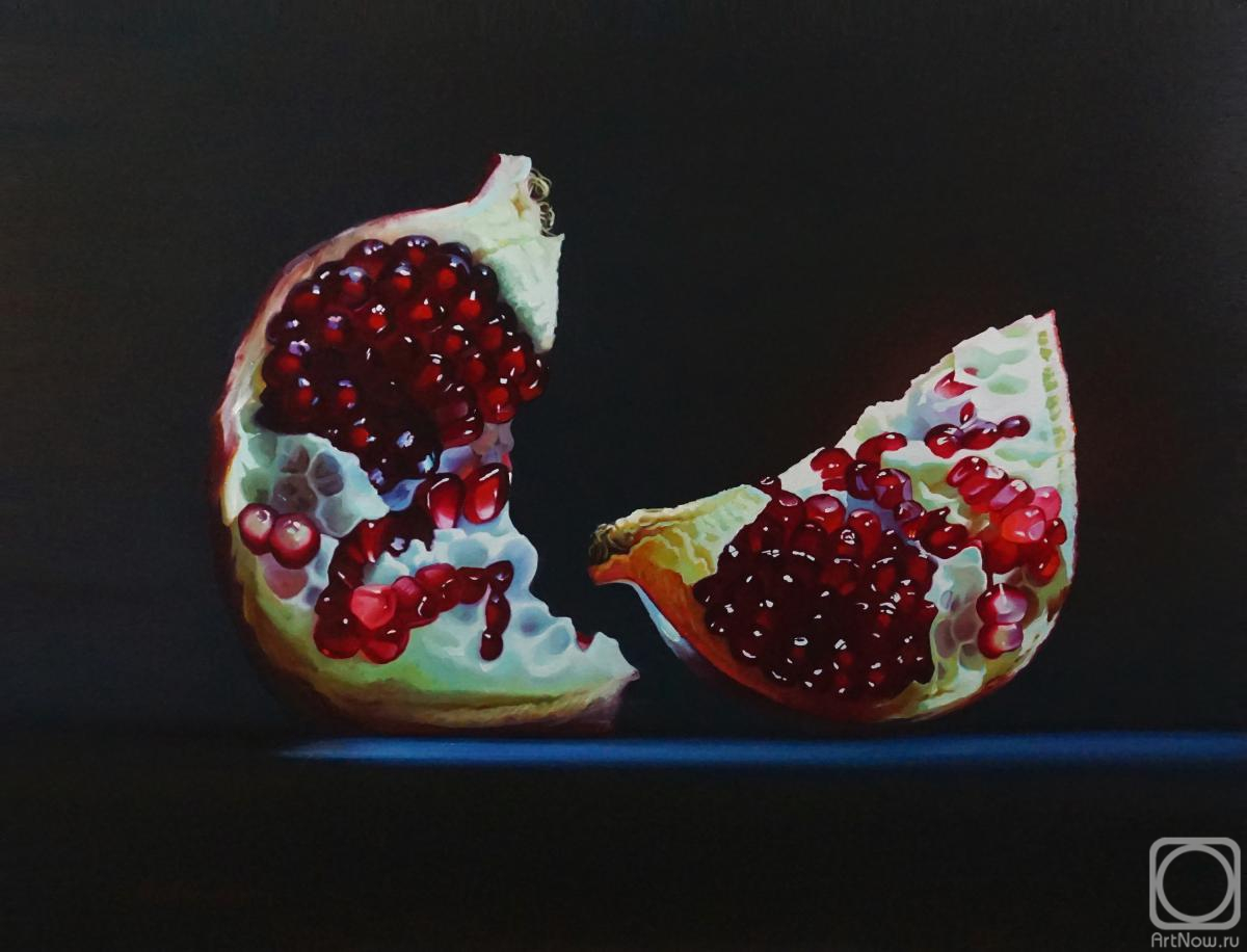 Картина маслом на холсте. Гречина Анна. Картина Гранаты "Он и она"