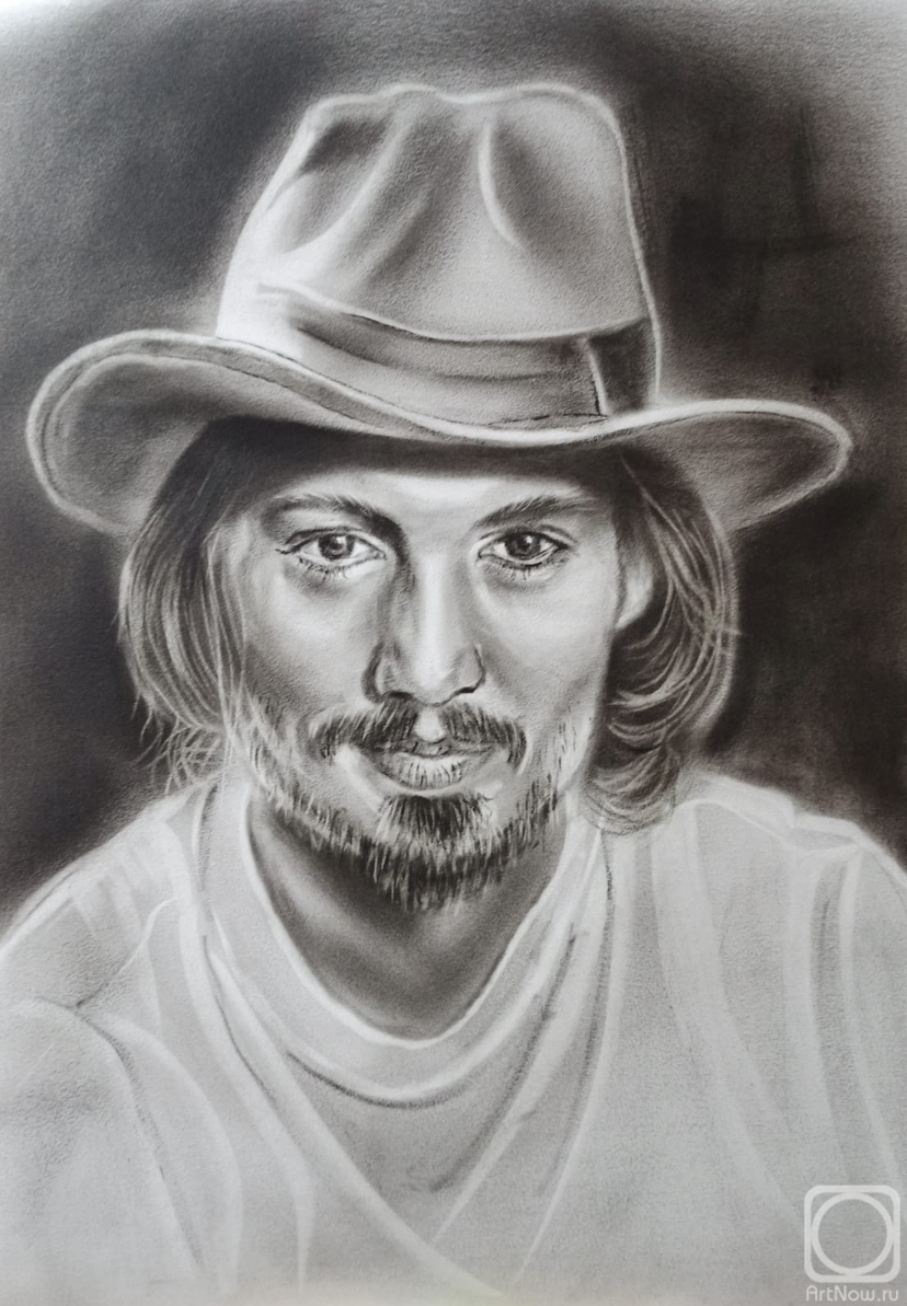 Картина маслом на холсте. Черных Василий. Джони Депп