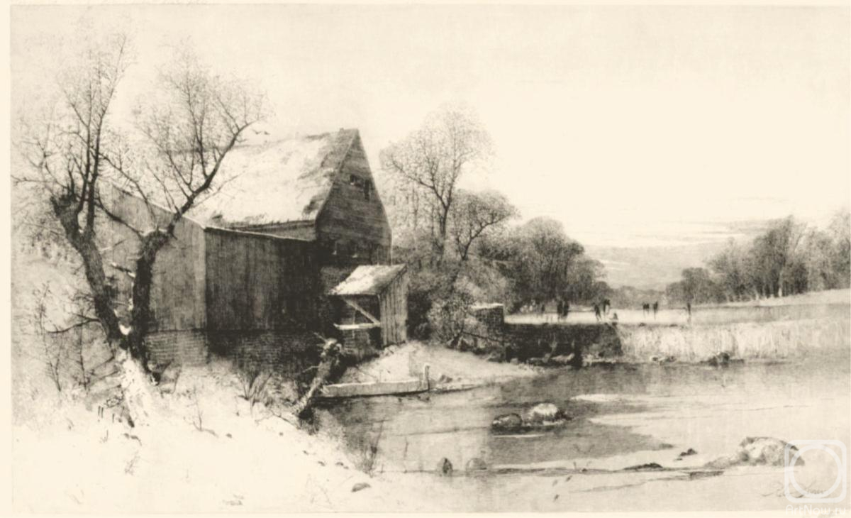 Картина. Колотихин Михаил. Старая ячменная мельница