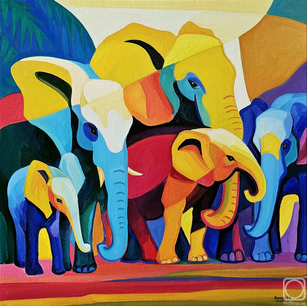 Картина маслом на холсте. Иванова Екатерина. Озаренные солнцем