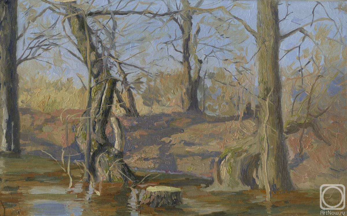 Картина. Кожин Семён. Весеннее половодье