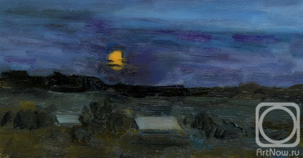 Картина. Серебренникова Лариса. Луна взошла