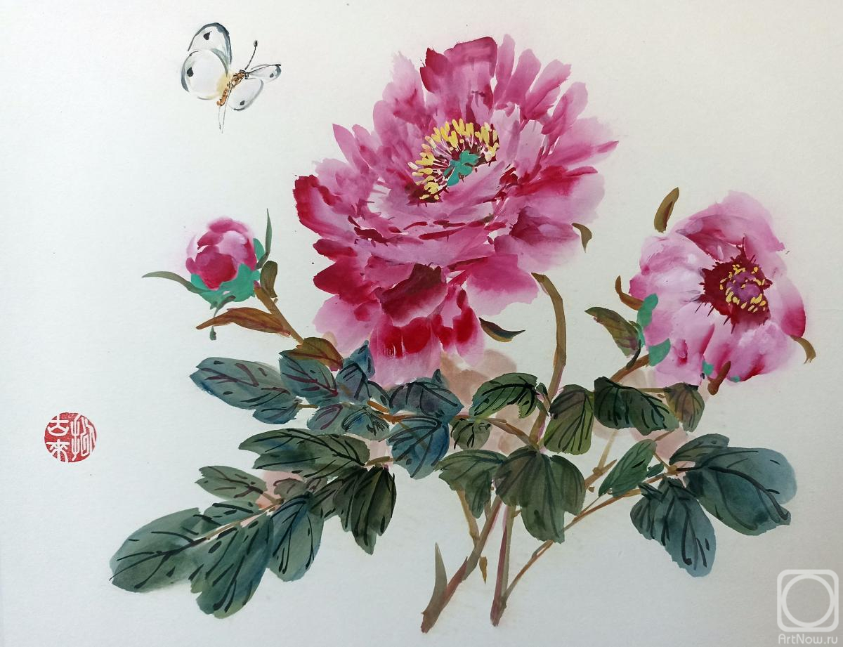 Картина. Мишуков Николай. Однажды пиону приснилось