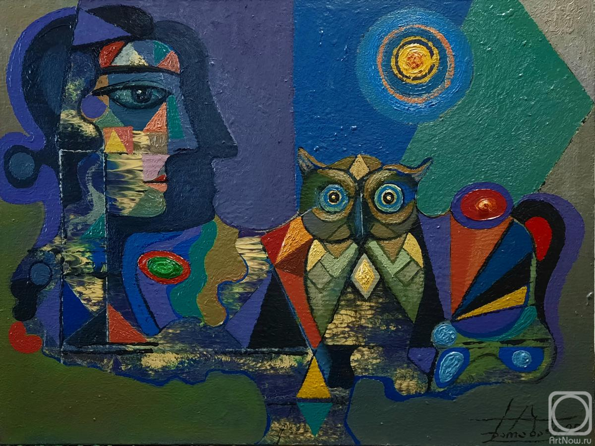 Картина маслом на холсте. Харабадзе Заза. Cова