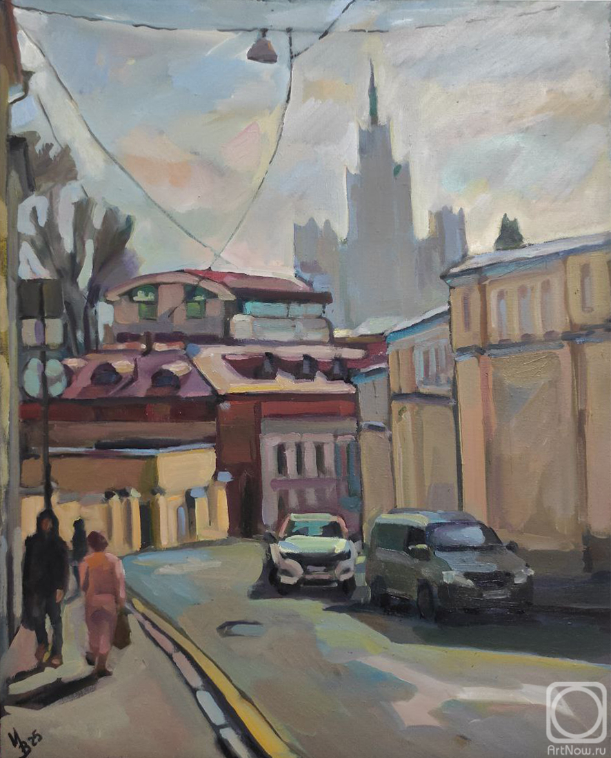 Картина маслом на холсте. Вольвак Инна. На Ивановской горке