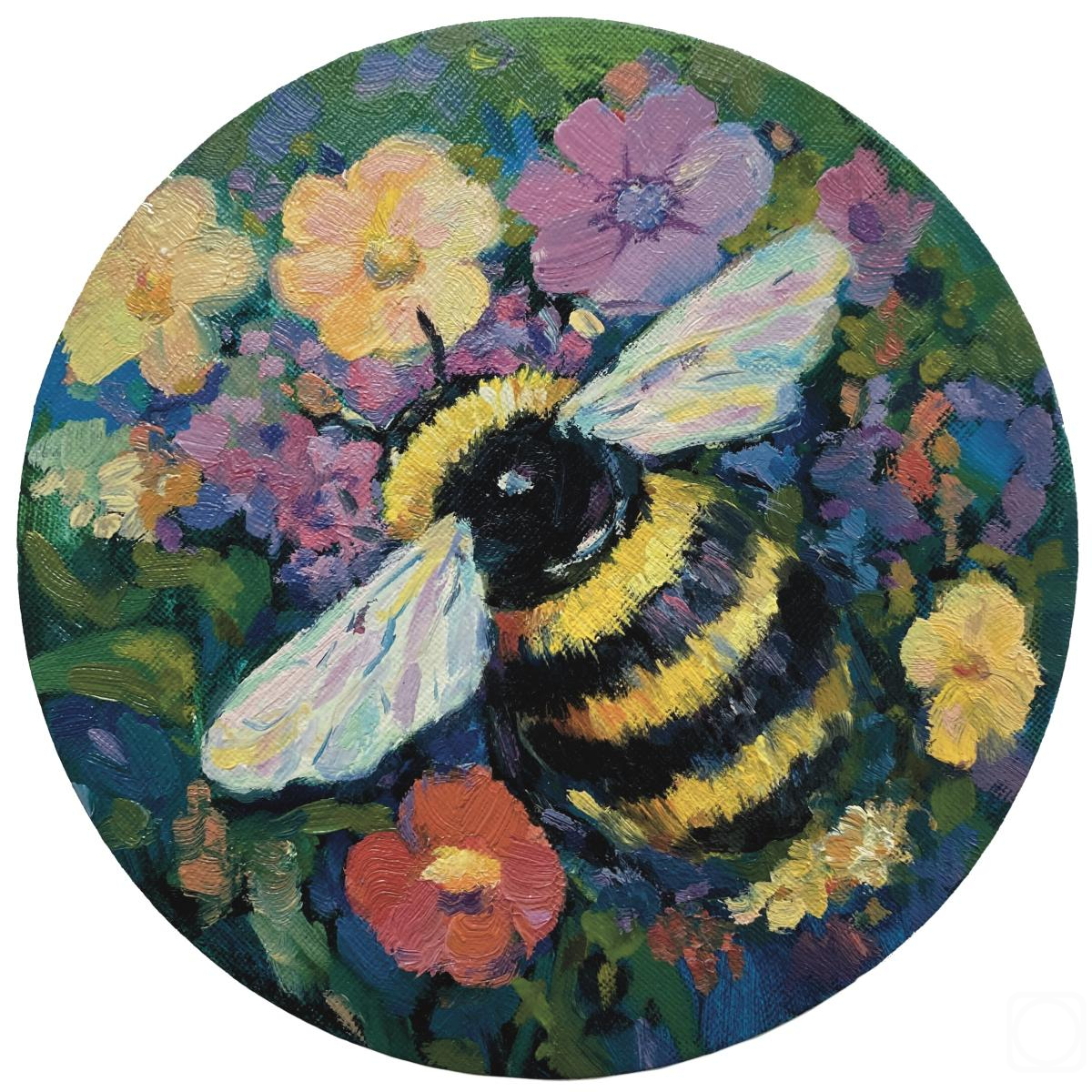 Картина. Сычева Анастасия. Пчела в саду