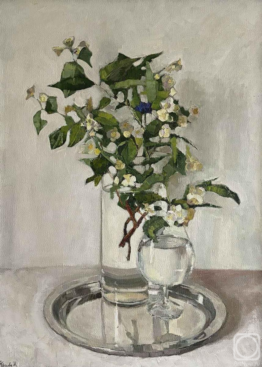 Картина маслом на холсте. Козлова Ирина. Жасмин