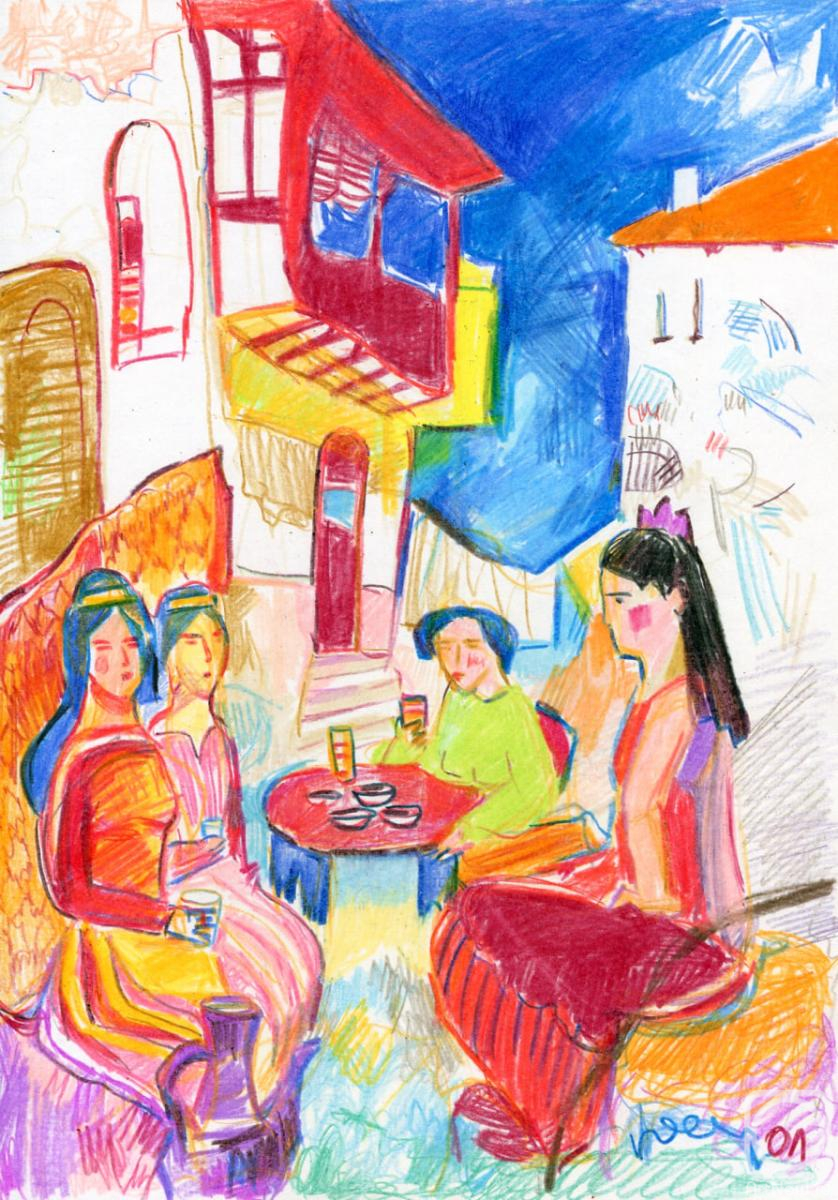 Картина. Лишаева Олеся. Турецкий кофе