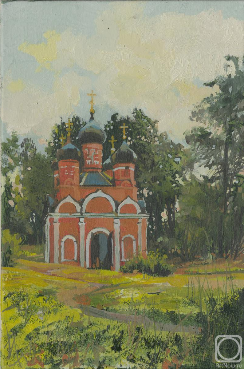 Картина маслом на холсте. Чернов Денис. Источник возле Иоано-Богословского монастыря в Пощупово