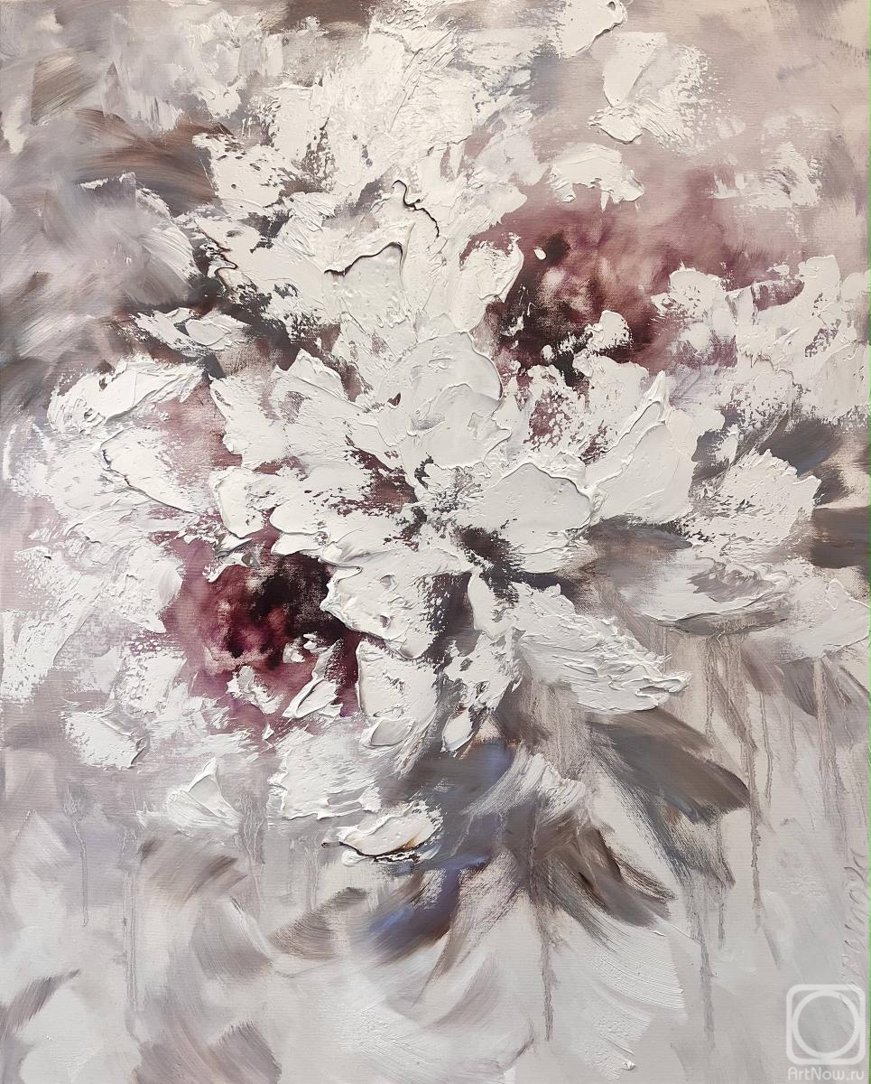 Картина маслом на холсте. Скромова Марина. Объемные цветы