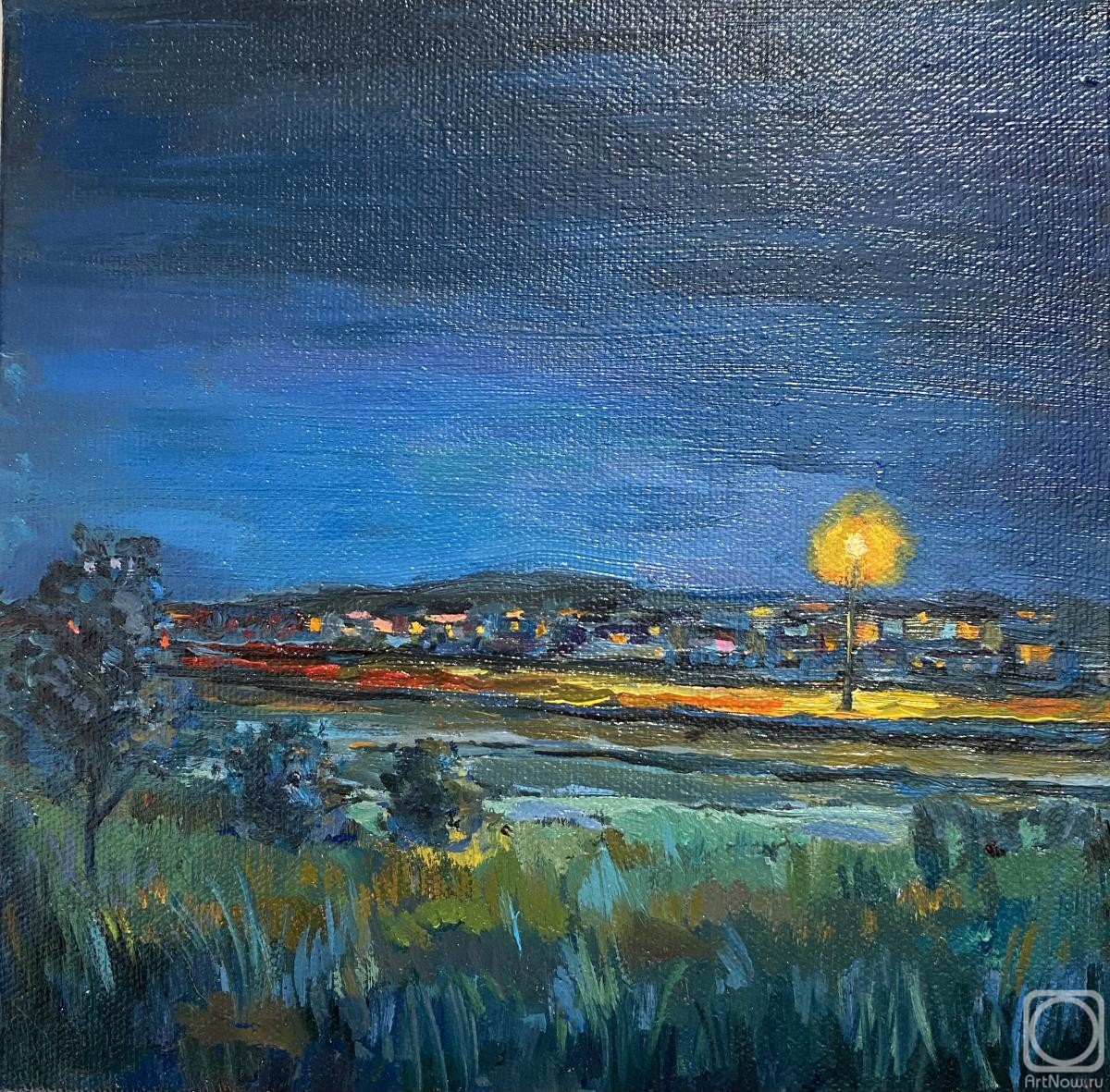 Картина маслом на холсте. Сычева Анастасия. Ночь