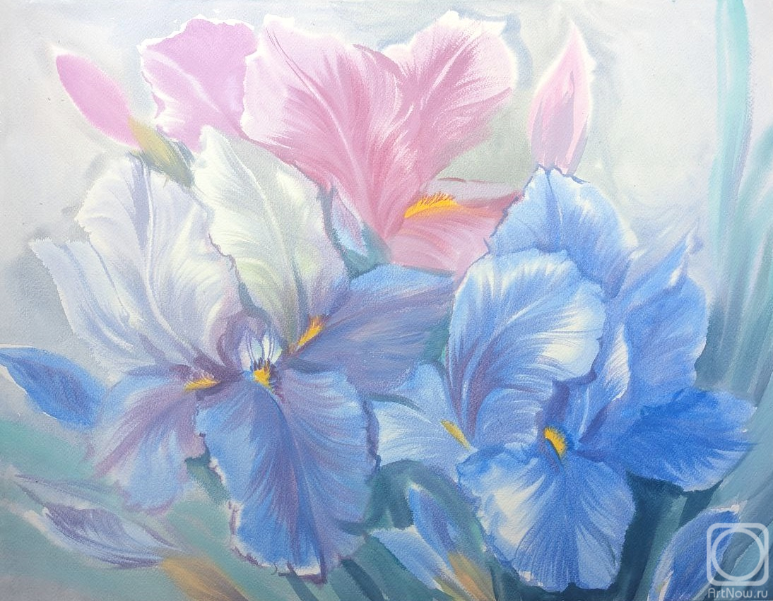 Картина. Михальская Екатерина. Нежные ирисы