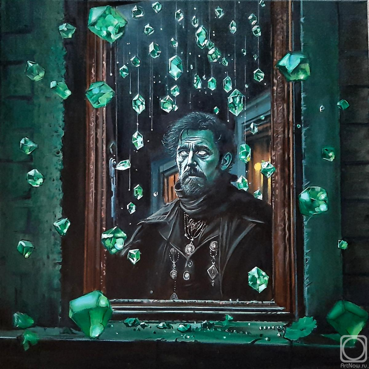 Картина маслом на холсте. Грибанов Игорь. Изумруды Врубеля