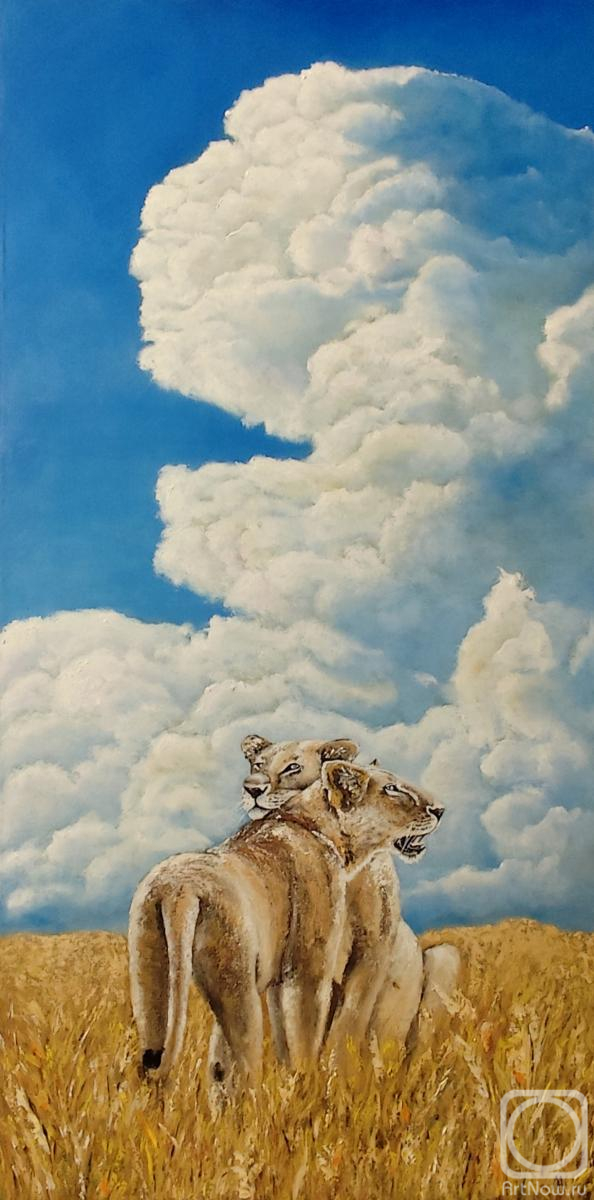 Картина маслом на холсте. Литвинов Андрей. Облака, что помнят силу