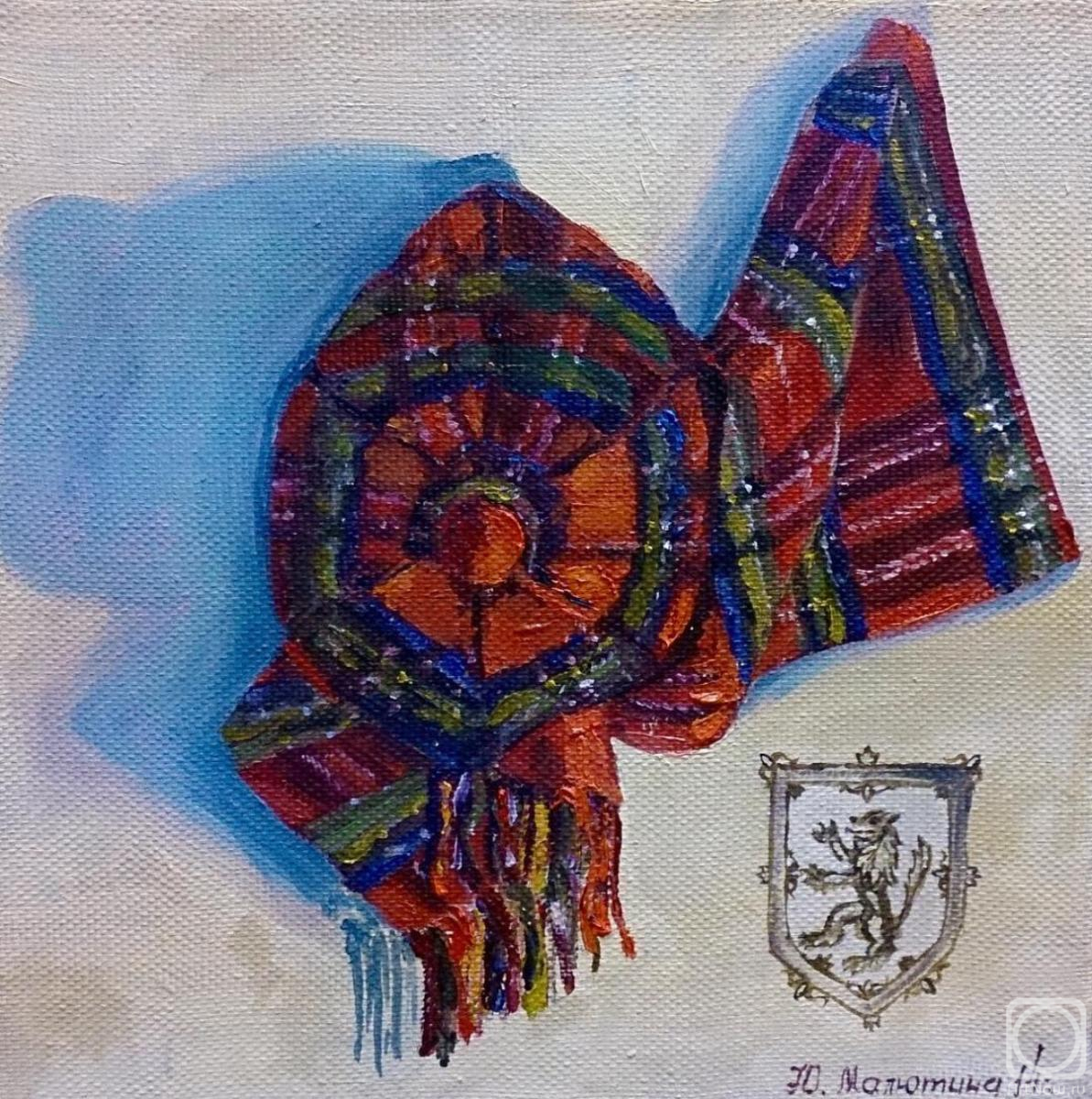 Картина маслом на холсте. Малютина Юлия. Клетчатый берет