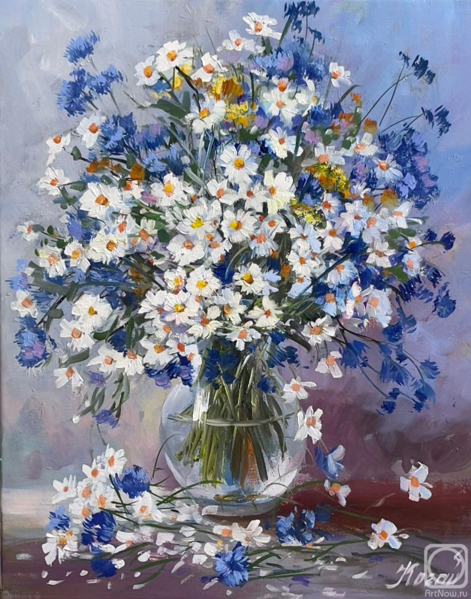 Картина маслом на холсте. Когай Жанна. Букет из лета