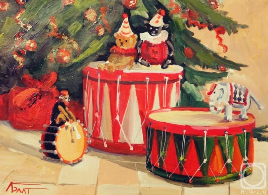 Картина маслом на холсте. Балтрушевич Елена. С Новым годом!