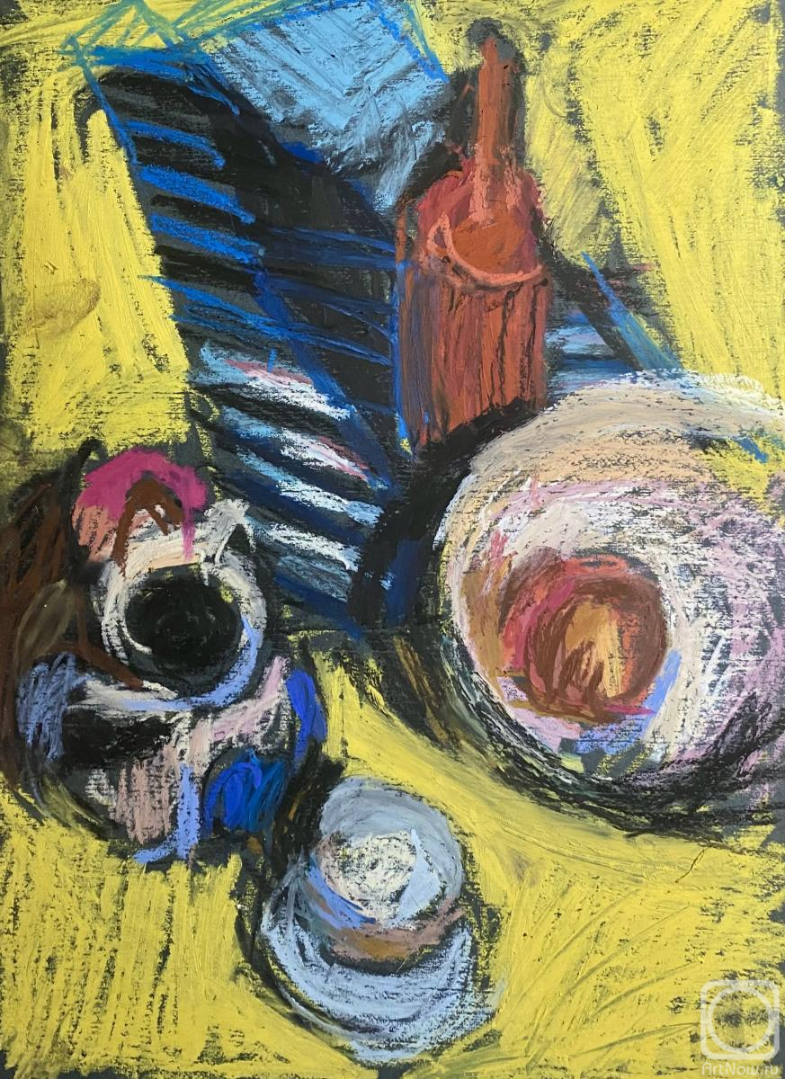 Картина. Гавлина Александра. Композиция на желтом