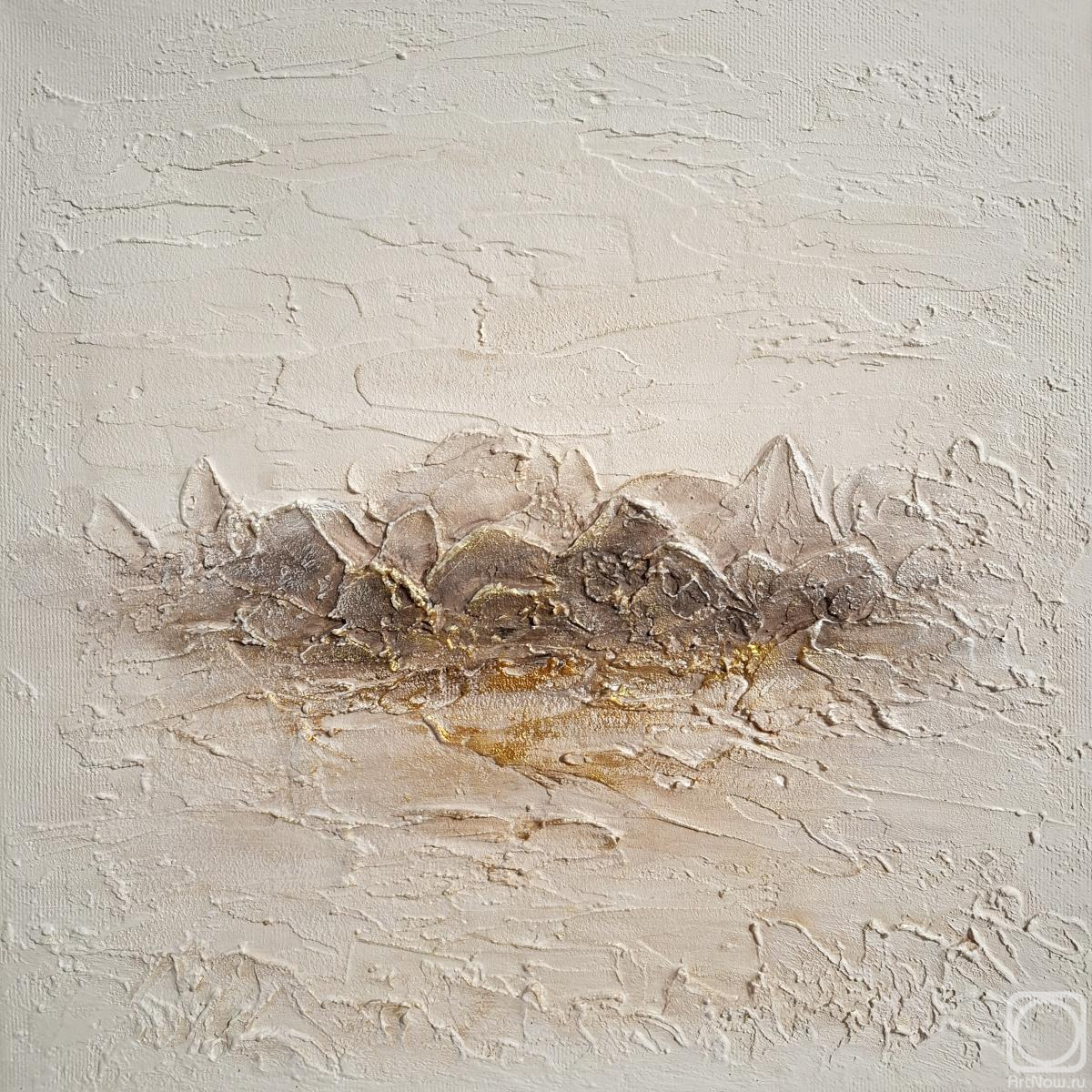 Картина. Русских Елена. Горы в снежном тумане