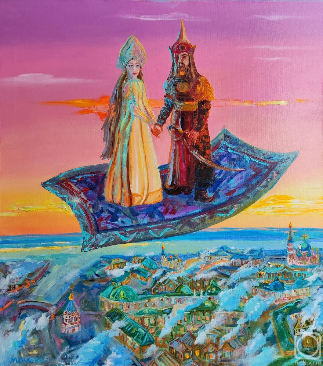 Картина маслом на холсте. Мелкова Мария. Омь и Иртыш