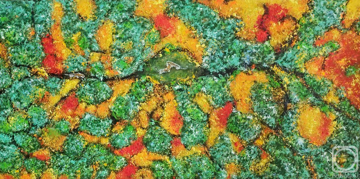 Картина маслом на холсте. Литвинов Андрей. Таёжный гороскоп