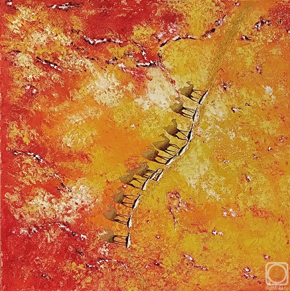 Картина маслом на холсте. Литвинов Андрей. Картина Караван мечты