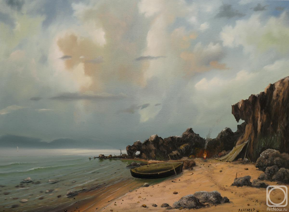 Картина маслом на холсте. Лактаев Роман. У моря