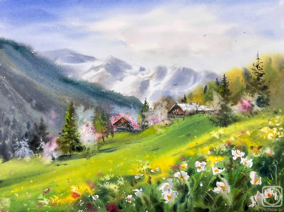 Картина. Горбачева Евгения. Песнь зеленой долины