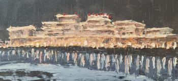 Апарина Ольга Петровна. Фрунзенская набережная ночью Апарина Ольга Петровна. Фрунзенская набережная ночью