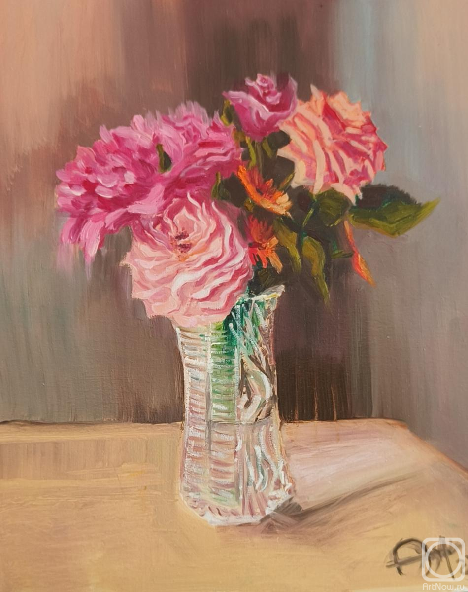 Картина маслом на холсте. Апарина Ольга. Мамин букет