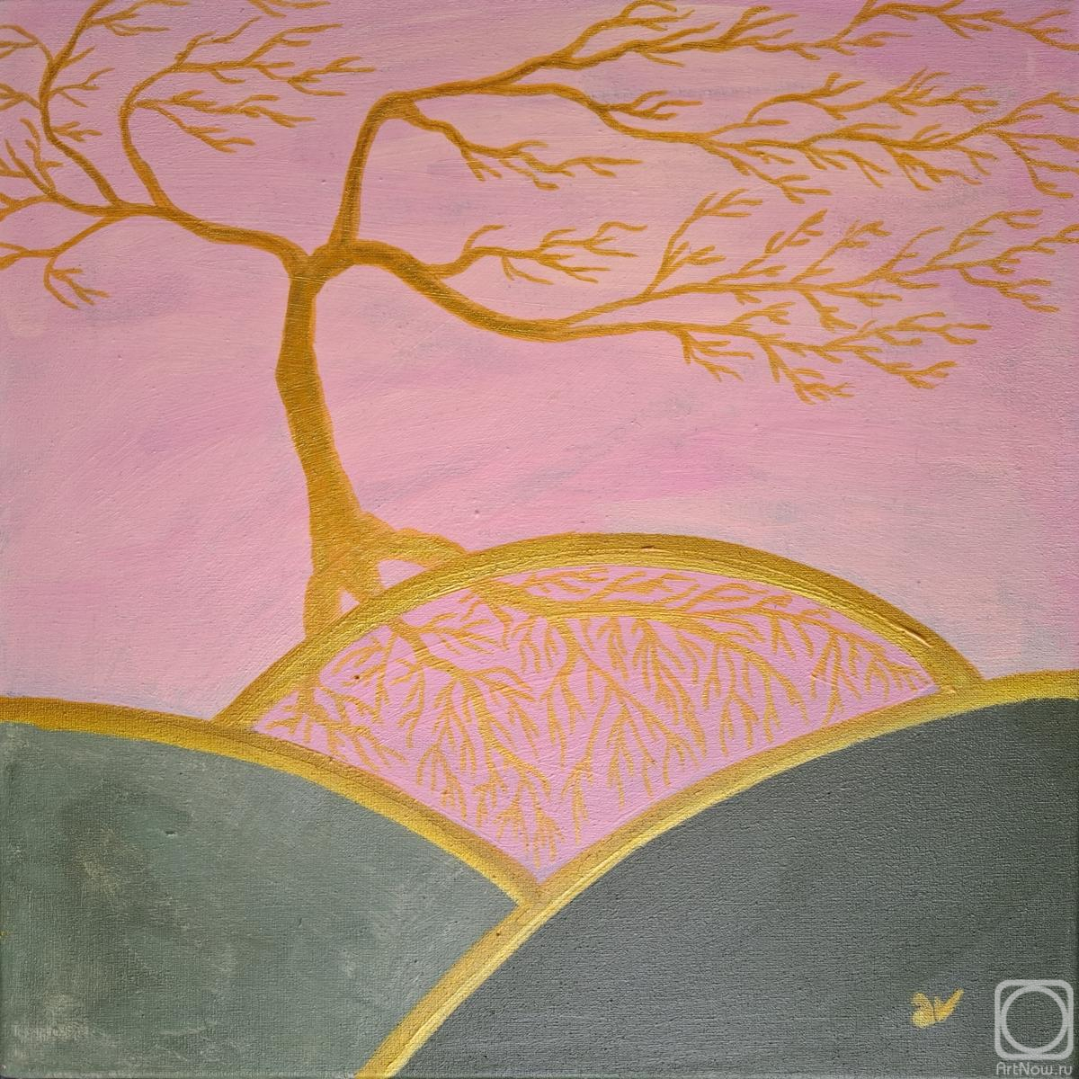 Картина. Вотинова Анастасия. Золотое дерево
