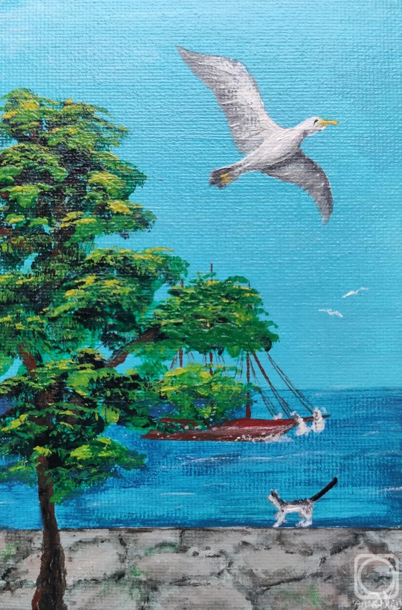 Картина. Вотинова Анастасия. Приморский бульвар