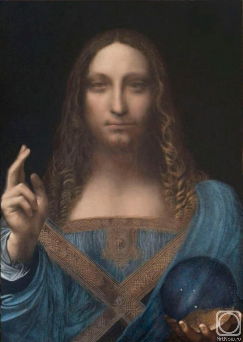 Картина. Сидоркин Сергей. Авторская копия работы Леонардо да Винчи "Спаситель мира"