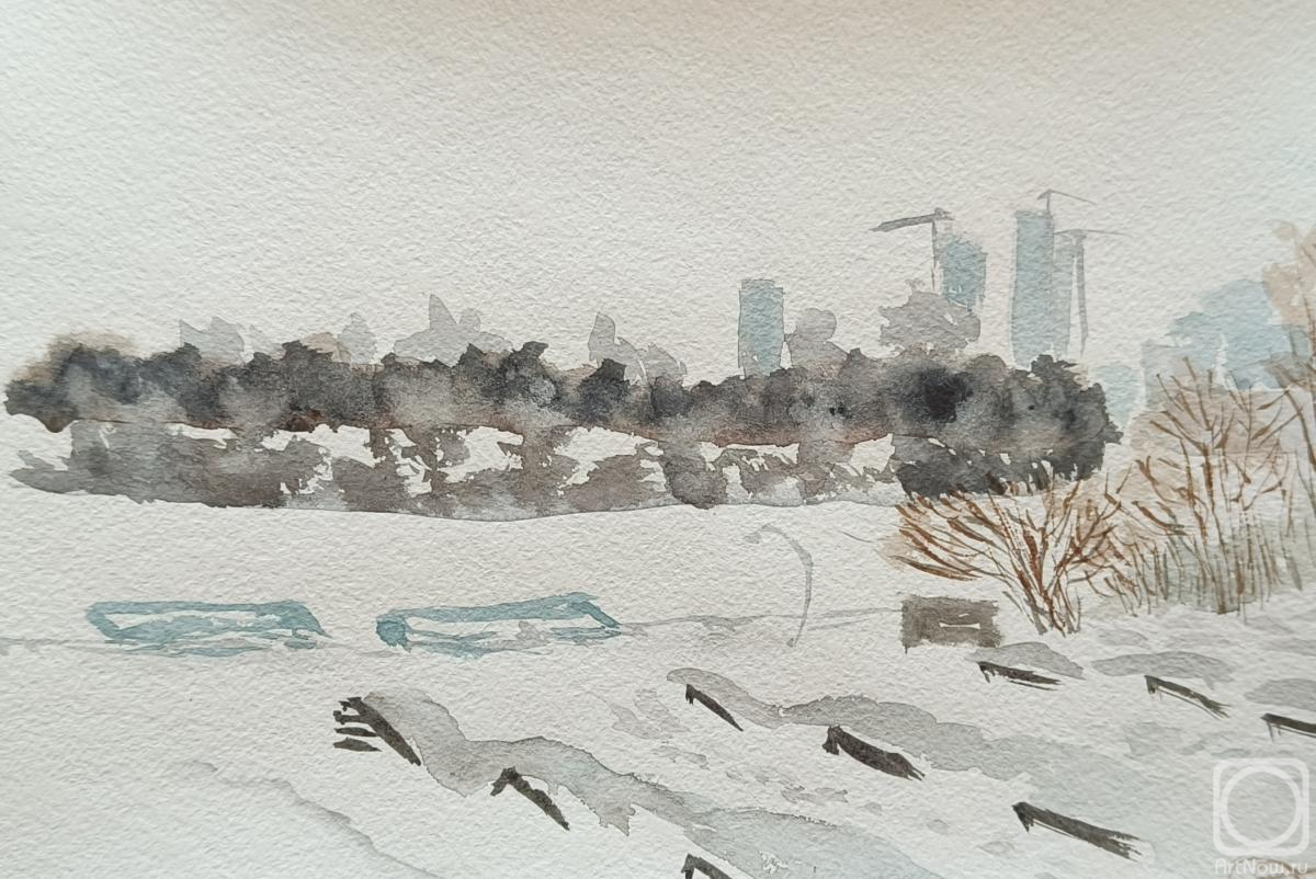 Картина. Апарина Ольга. Парк Фили зимой