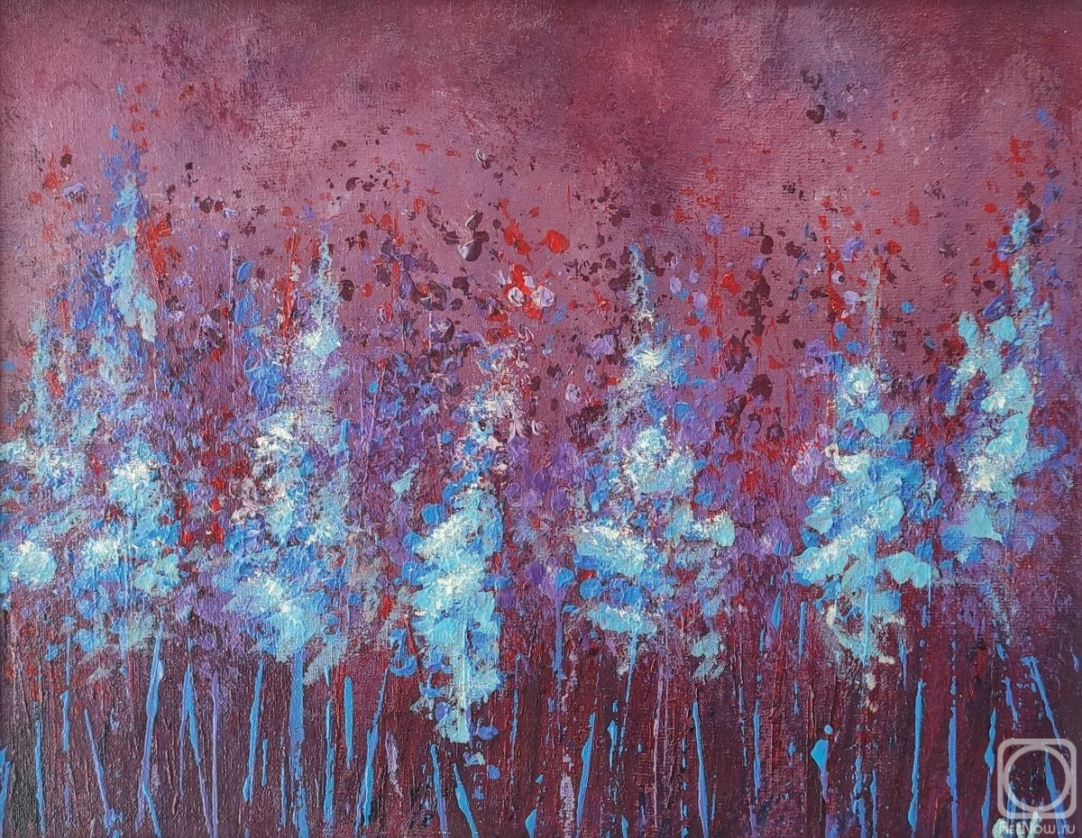 Картина. Вотинова Анастасия. Голубые цветы