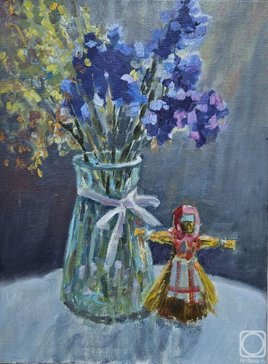 Картина маслом на холсте. Ползикова Оксана. Домашняя масленица