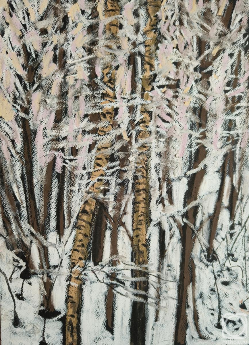 Картина. Апарина Ольга. Морозный лес